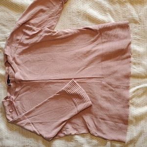 Cyrus Pink 3/4 Sleeve Sweater 1x